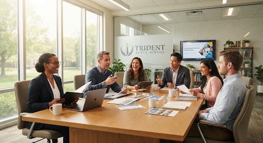 Faculty at work / staff room